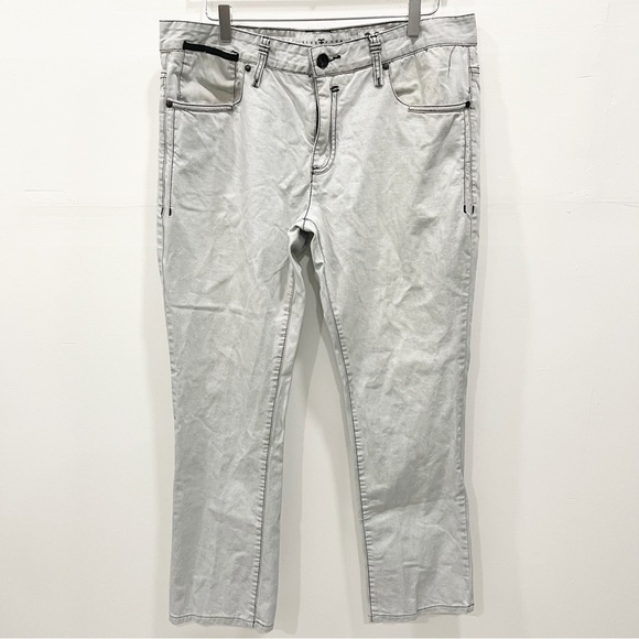 Five Four Original Straight Light Grey Jeans Size 36 - Picture 1 of 10